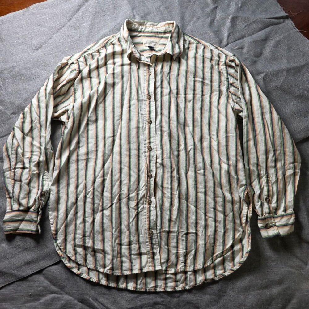 Universal Thread Linen Long Sleeve Collared Button-Down Shirt Men's - Size S